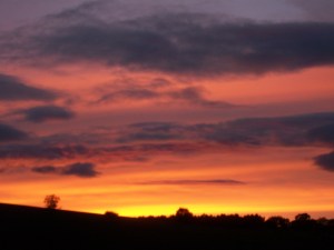 Sky over Wenlock Edge