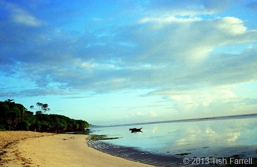 dawn on Tiwi with dugout