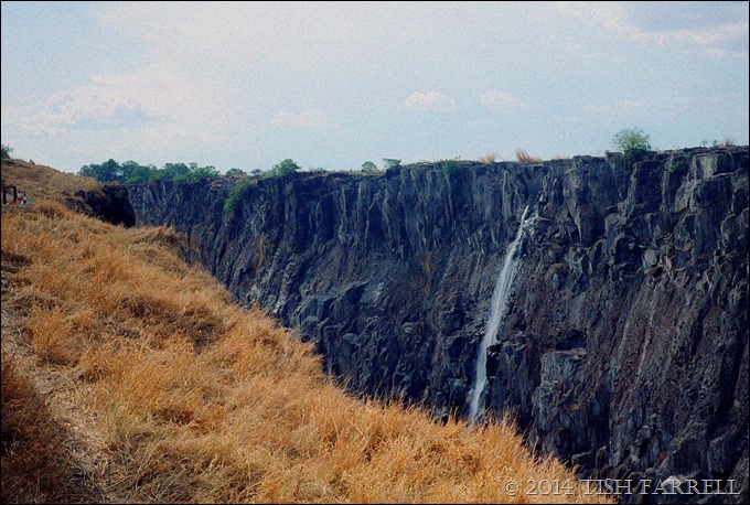 Zambia's Victoria Falls in the dry season