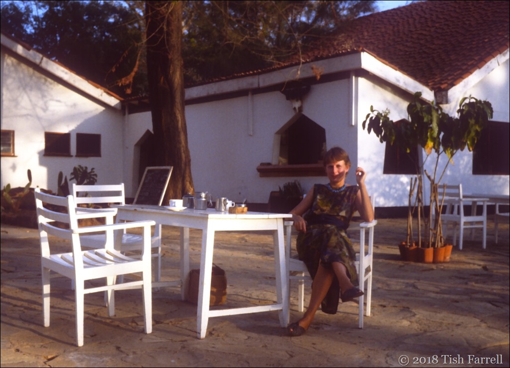 Tish on the terrace 1992