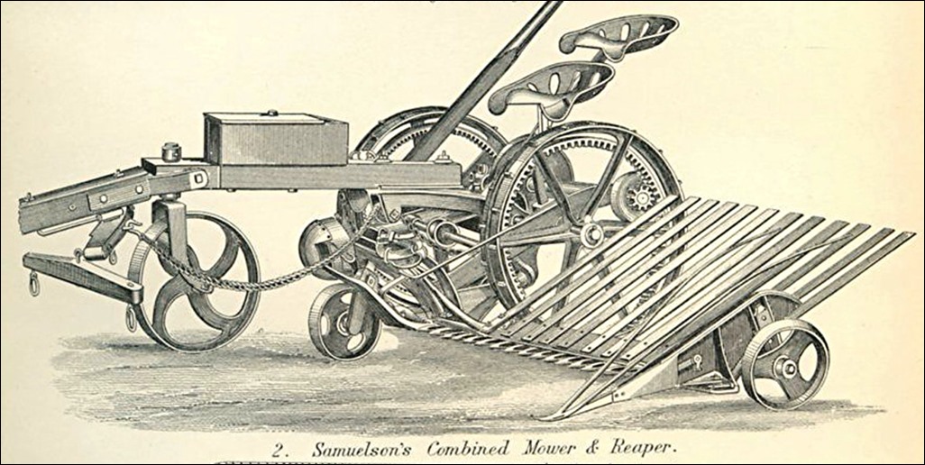 Samuelson mower reaper