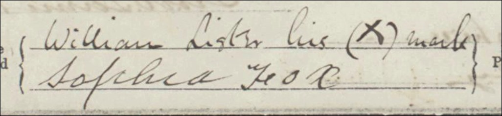 Sophia Fox signature Lister 1876