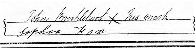 Sophia signature Brocklehurst