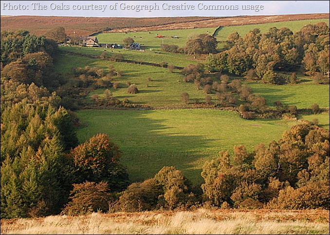Photos kindly supplied by Geograph, and may be reused subject to this creative commons usage licence Oaks Farm