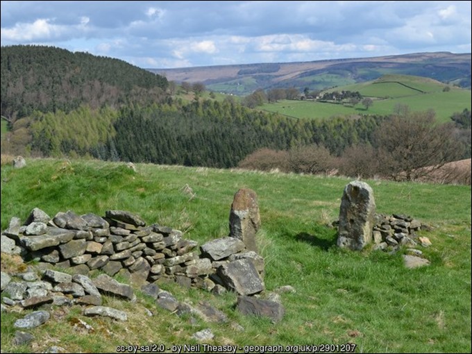 Gotherage likely ruins looking towards Highlow SK2179 nr Stoke Ford geograph-2901207-by-Neil-Theasby