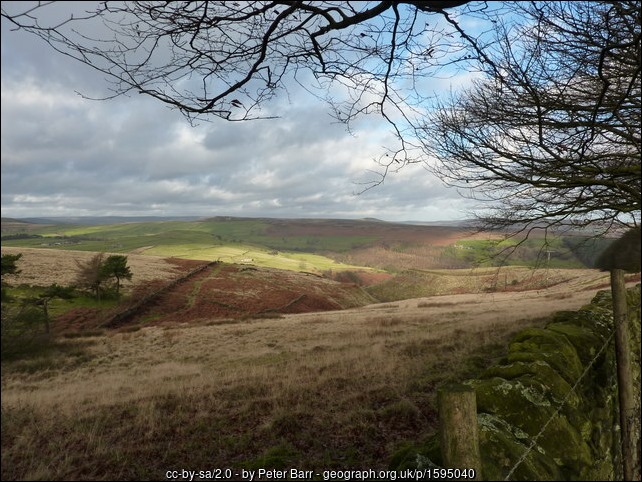 view from west of Gotherage Plantation, Bretton Clough below geograph-1595040-by-Peter-Barr