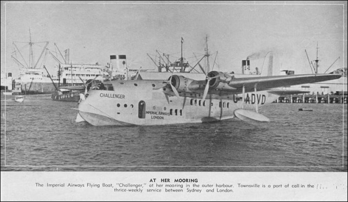 Imperial Airways flying boat 1937 public domain
