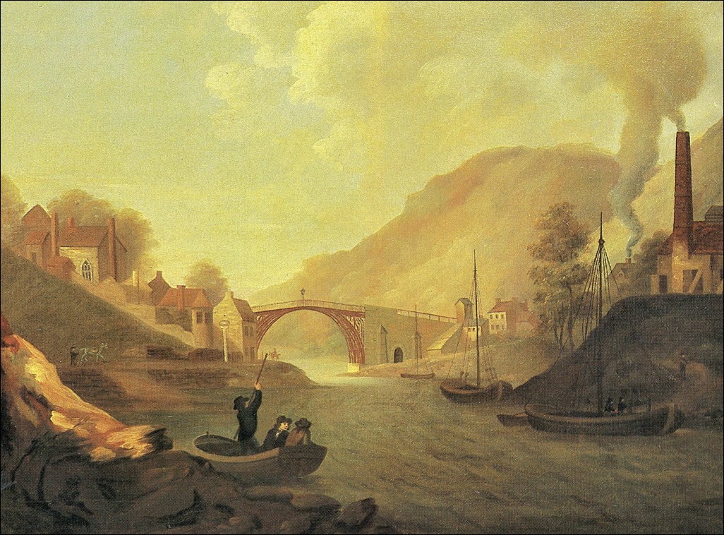 Iron Bridge The cast iron bridge near Coalbrookdale View of William Williams 1780