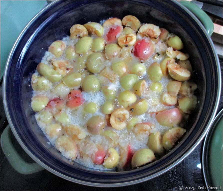 crab apples simmering