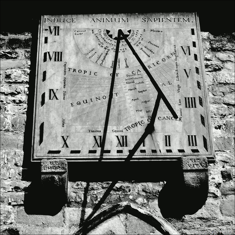 Eyam Church sundial 1775 sq