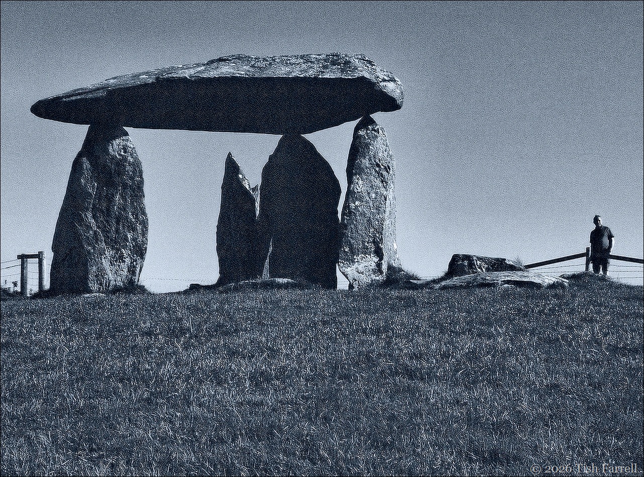 Pentre Ifan man and monument